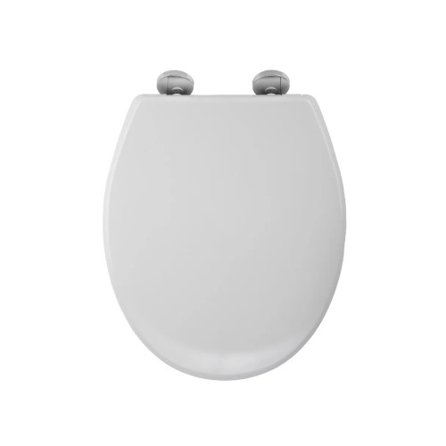 Croydex Flexi-Fix&acirc;&cent; Constance White Round Soft Close Toilet Seat