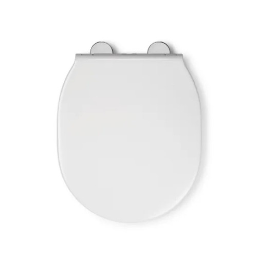 Croydex Flexi-Fix&acirc;&cent; Bolsena White Contoured D-Shape Toilet Seat