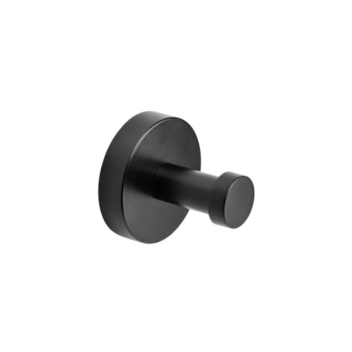 Croydex Epsom Black Flexi Fit Robe Hook (H5.4 x W5.4 x D5cm)