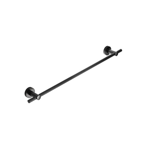Croydex Epsom Black Flexi Fix Single Towel Rail (H5.4 x W67.6 x D7.8cm)