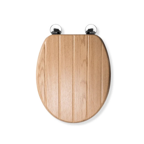 Croydex Tramonti Oak Effect Oval Toilet Seat