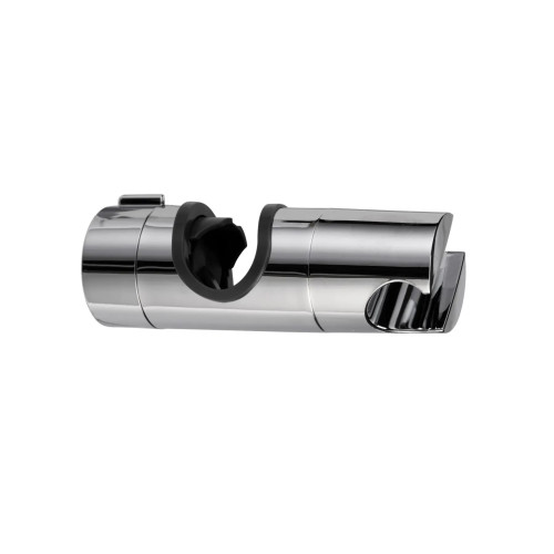 Croydex Chrome Plastic Universal Riser Rail Slider (H4.1 x W12 x D4.1cm)
