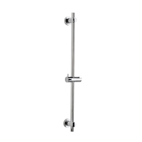 Croydex Chrome Conical Fitment Adjustable Riser Rail (H66.5 x W11 x D7.5cm)
