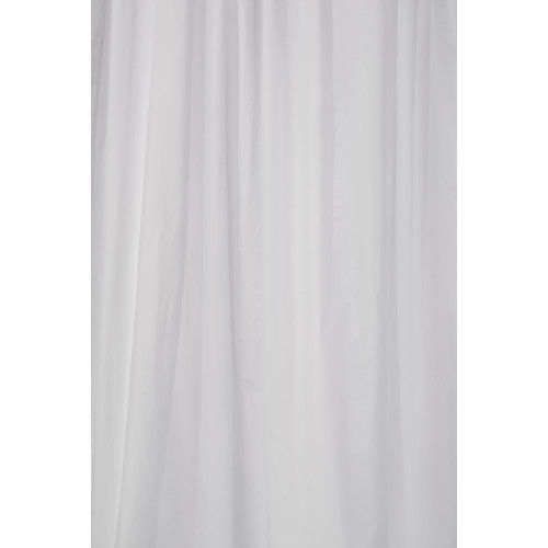 Croydex PVC White Plain Shower Curtain 180 x 180cm