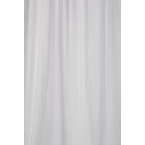 Croydex PVC White Plain Shower Curtain 180cm