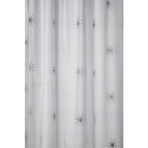 Croydex Polyester Stellar Shower Curtain 180cm (H180 x W180 x D0.4cm)