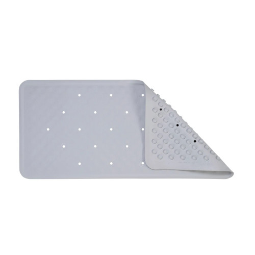 Croydex Grey Rubber Rubagrip Bath Mat 74 x 34cm (H0.4 x W74 x D34cm)