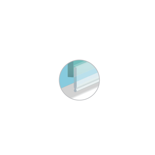 Croydex Translucent 1m Bath Screen Seal Kit for 8-11mm