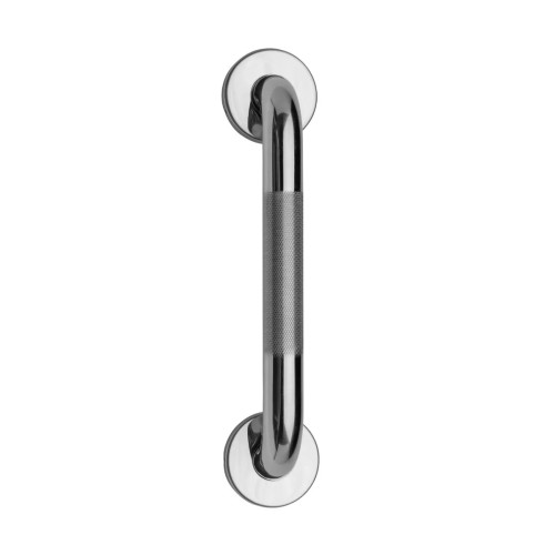 Croydex Chrome Stainless Steel Anti-Slip Grab Bar 30cm