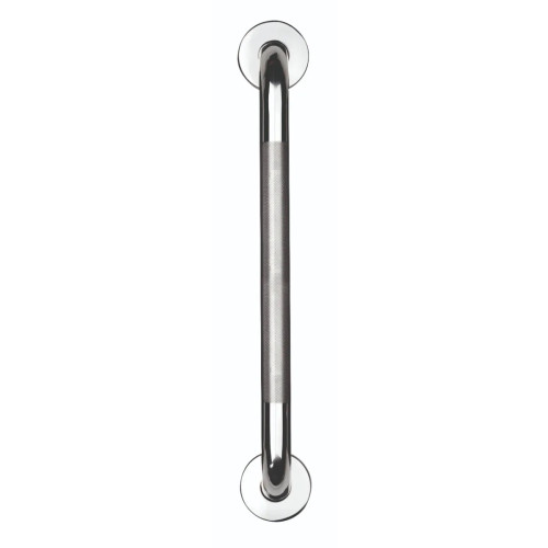 Croydex Chrome Stainless Steel Anti-Slip Grab Bar 45cm