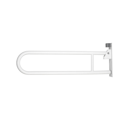Croydex White Stainless Steel Folding Hand Rail