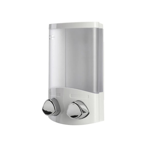 Croydex Transparent Liquid Soap Dispenser 660ml - White (H20 x W12.1 x D7.8cm)