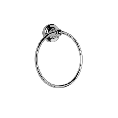 Croydex Worcester Chrome Flexi Fit Towel Ring (H17.8 x W16 x D5.6cm)