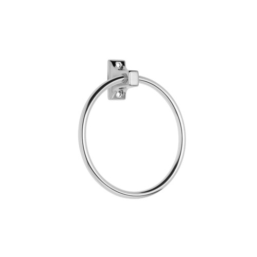 Croydex Sutton Chrome Towel Ring (H17 x W15 x D4.2cm)