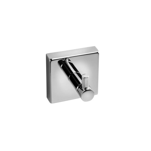 Croydex Chester Chrome Flexi Fix Single Robe Hook (H5.4 x W5.4 x D4.7cm)