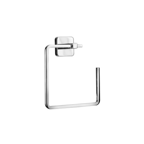 Croydex Camberwell Chrome Flexi Fix Towel Ring (H19.5 x W16.8 x D6.2cm)