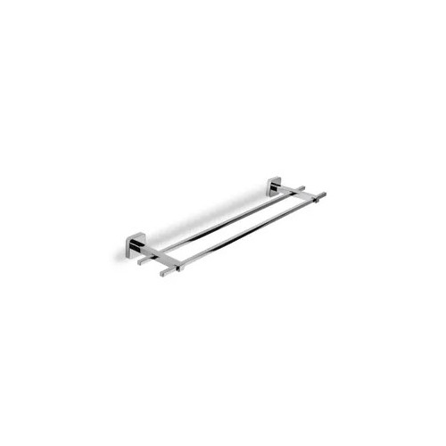 Croydex Camberwell Chrome Flexi Fix Double Towel Rail (H5.4 x W67.3 x D15.2cm)