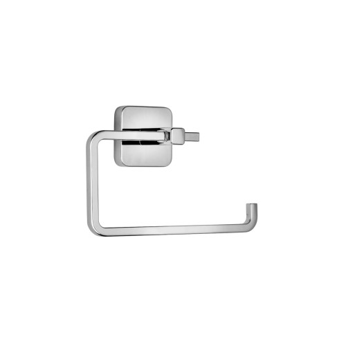 Croydex Camberwell Chrome Flexi Fix Toilet Roll Holder (H7.6 x W16.8 x D5.7cm)
