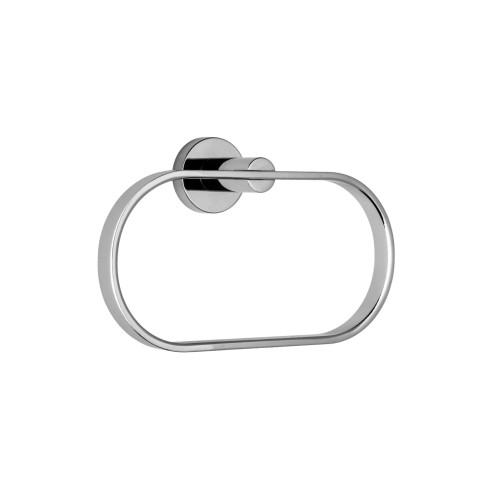 Croydex Metra Chrome Flexi Fix Towel Ring (H14.4 x W23 x D7.3cm)
