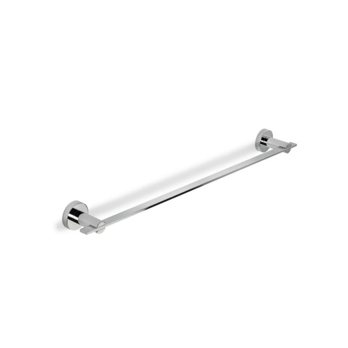 Croydex Metra Chrome Flexi Fix Single Towel Rail (H5.4 x W67.6 x D7.8cm)
