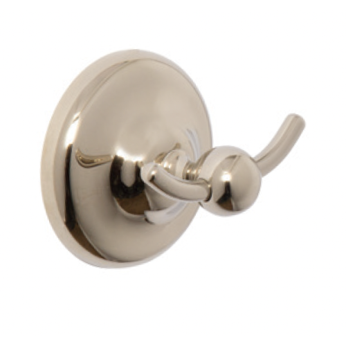 Croydex Grosvenor Gold Flexi Fix Double Robe Hook (H8 x W8 x D6.5cm)