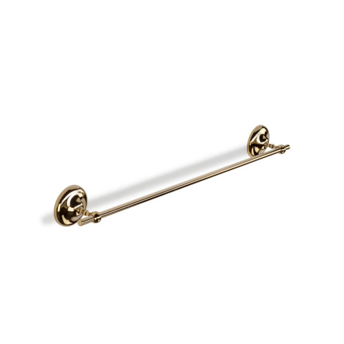 Croydex Grosvenor Gold Flexi Fix Single Towel Rail (H8 x W74 x D7.5cm)