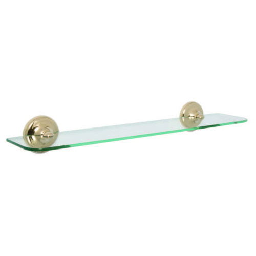 Croydex Grosvenor Gold Glass Shelf 59 x 13cm (H8 x W59 x D12.5cm)