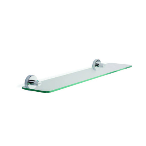 Croydex Metra Chrome Glass Shelf 64 x 8cm