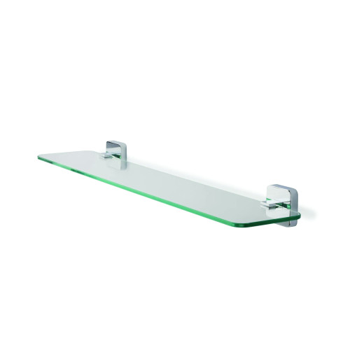 Croydex Camberwell Chrome Glass Shelf 59 x 14cm (H5.4 x W59.2 x D13.5cm)