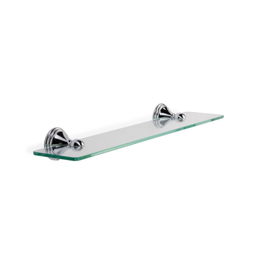 Croydex Westminster Chrome Glass Shelf 50 x 12cm (H5.8 x W50 x D11.5cm)