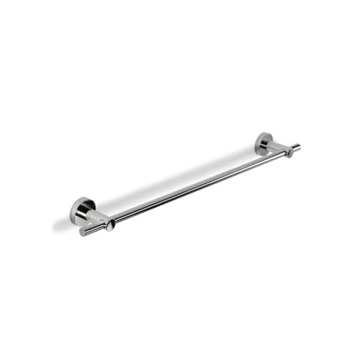 Croydex Epsom Chrome Flexi Fix Single Towel Rail (H5.4 x W67.6 x D7.8cm)