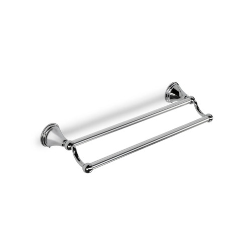 Croydex Westminster Chrome Towel Bar - Double (H7 x W51 x D14cm)