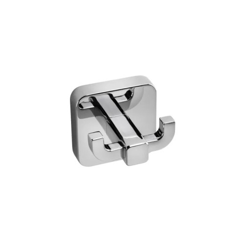Croydex Camberwell Chrome Flexi Fix Double Robe Hook (H5.4 x W5.4 x D4.7cm)