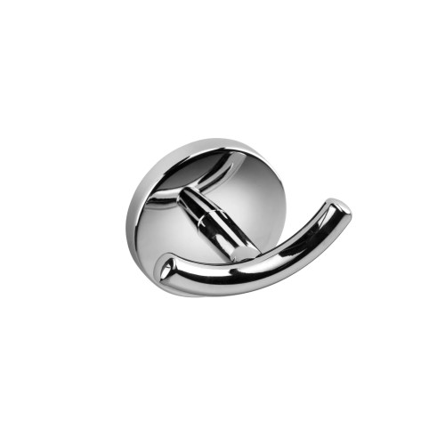 Croydex Hampstead Chrome Robe Hook - Double (H6 x W7.2 x D5.2cm)