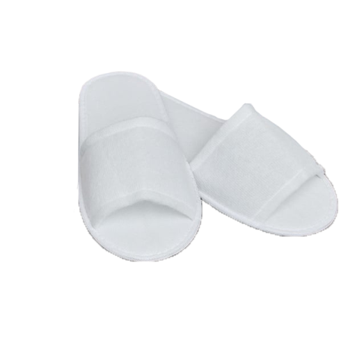 Standard White Polyester Open Toe Slippers 40g (Box of 200 Pairs)