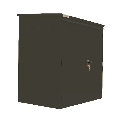 SafeStor Allerton Narrow Storage Shed in Dark Grey - Stillage of 3