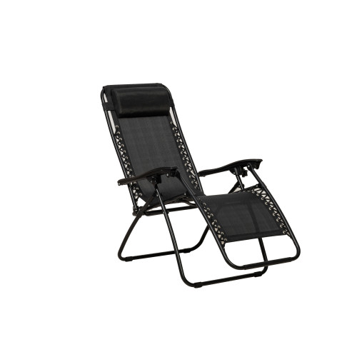 Set of 2 Zero Gravity Relaxer with Drinks and Phone Holder - Black