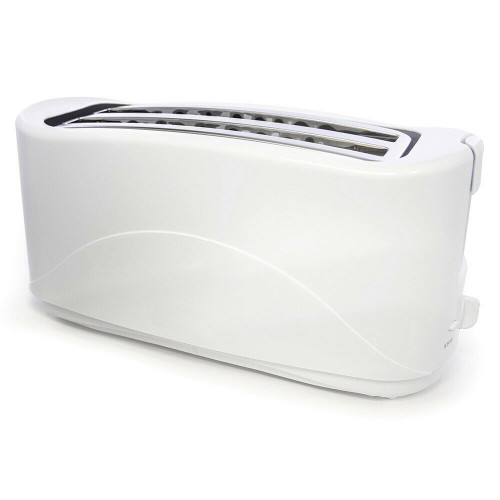 Daewoo White 4 Slice Toaster 1300w