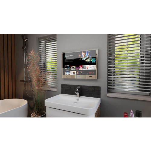 Sarason 22" WebOS Smart Waterproof Mirror Bathroom TV