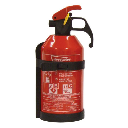 B, C Dry Powder Fire Extinguisher with Bracket 1kg