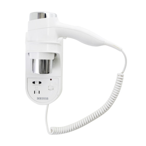 Kendal White Mountable Hairdryer with Shaver Socket 1600w (Box of 12)