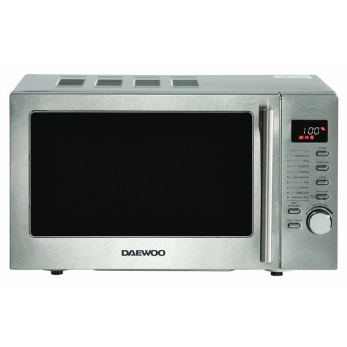 Daewoo Microwave with Grill 800w | 20 Litre (H26.6 x W45.5 x D36cm) - Stainless Steel