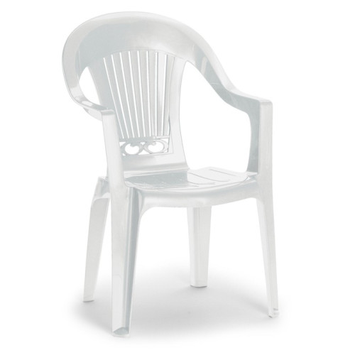 White Resin Stackable Chair (18 available)