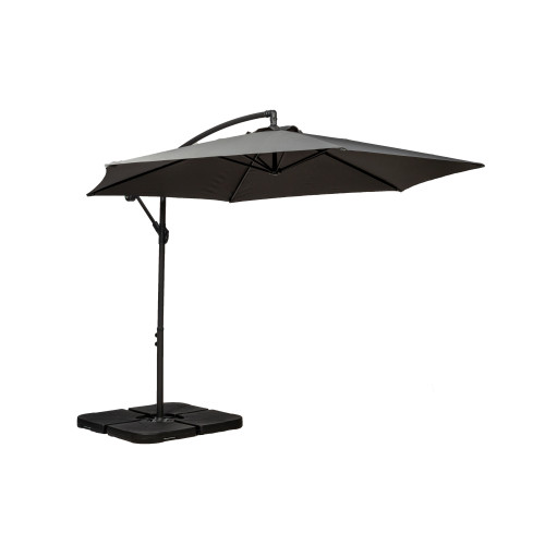 Grey Cantilever Parasol 3m