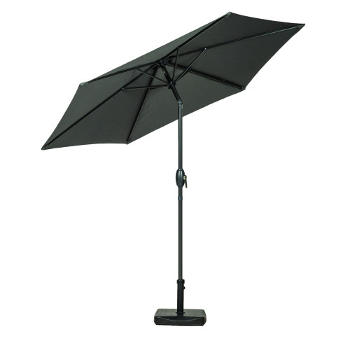 Grey Powder Coated Aluminium Crank & Tilt Parasol 2.5m
