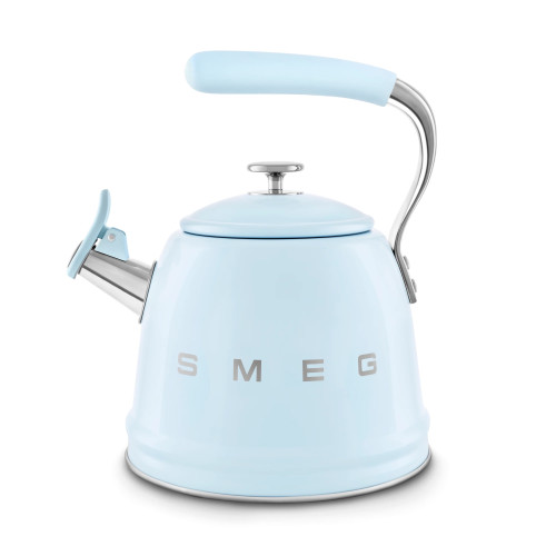 Smeg Standard Whistling Kettle 3000w | 2.3 Litre - Pastel Blue