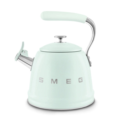 Smeg Standard Whistling Kettle 3000w | 2.3 Litre - Pastel Green