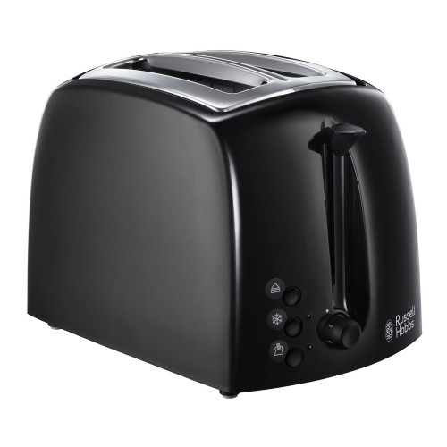 Russell Hobbs Black Textures 2 Slice Toaster 850w