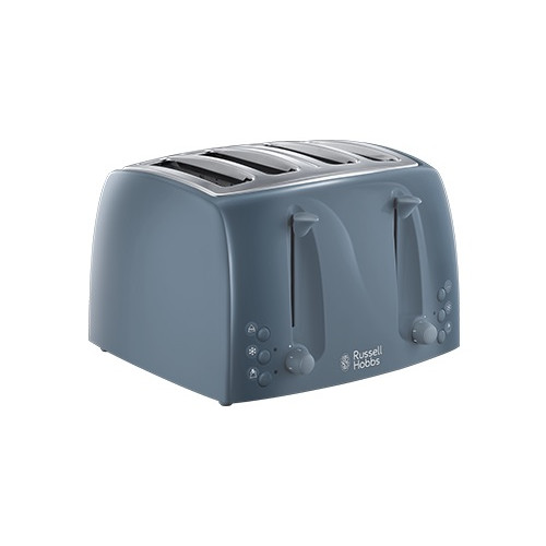 Russell Hobbs Textures 4 Slice Toaster 1500w - Grey