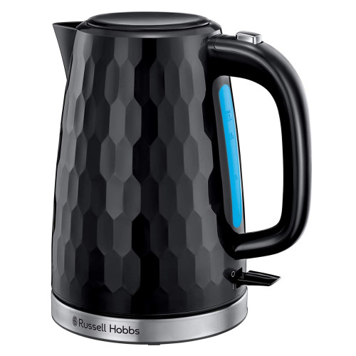 Russell Hobbs Honeycomb Kettle 3000w | 1.7 Litre - Black